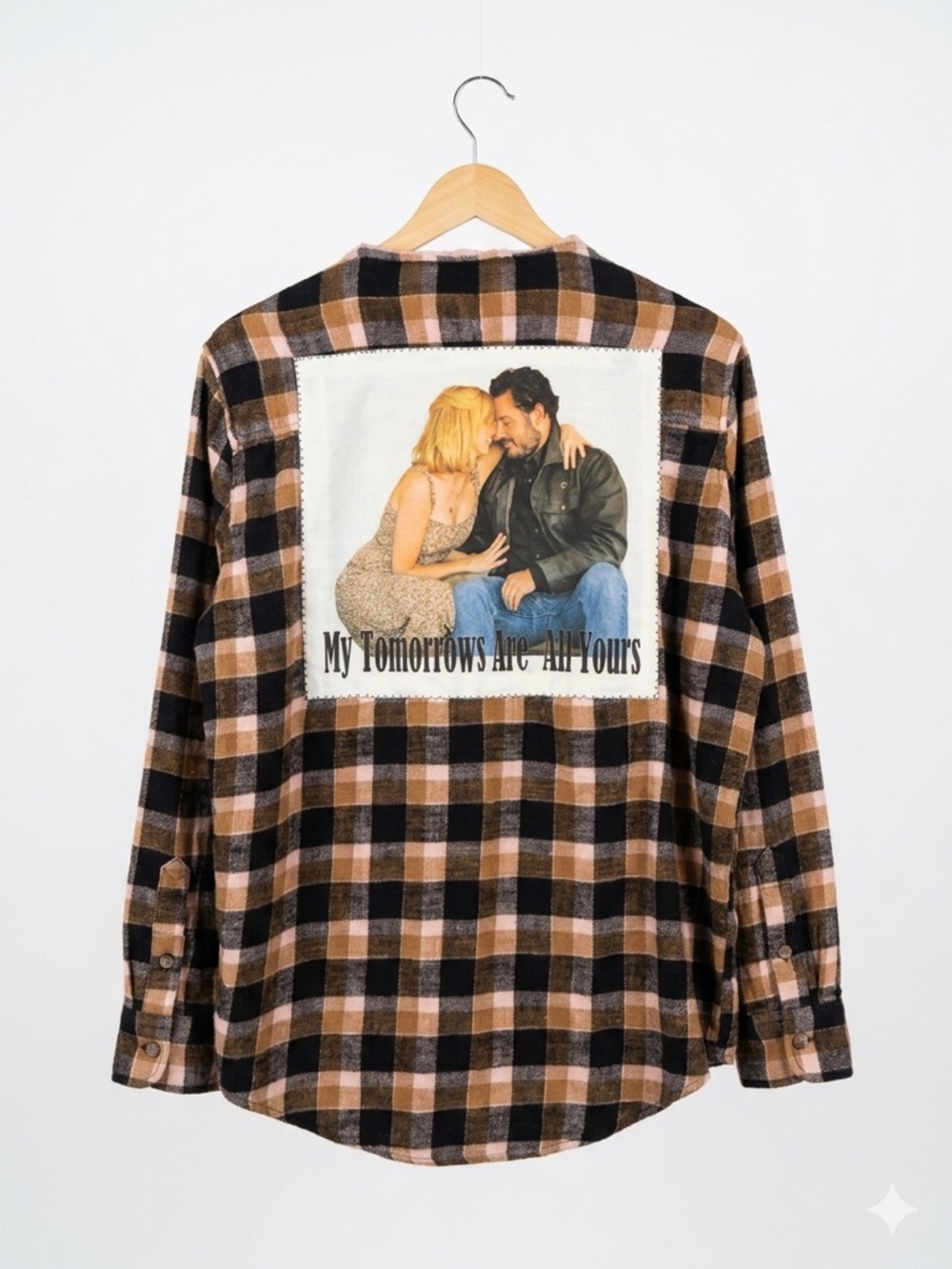 Upcycled Yellowstone Beth & Rip Graphic Flannel - Western Coastal Cowgirl Style